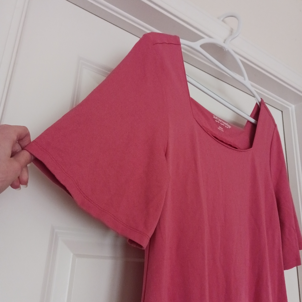 Soft Surroundings Raspberry Midi Dress - Picture 2 of 9